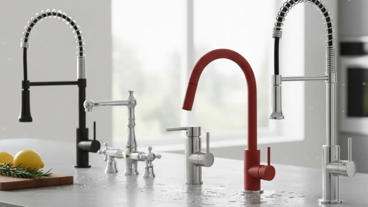 As 5 Melhores Torneiras Gourmet por Menos de R$ 500 em uma Bancada de Mármore